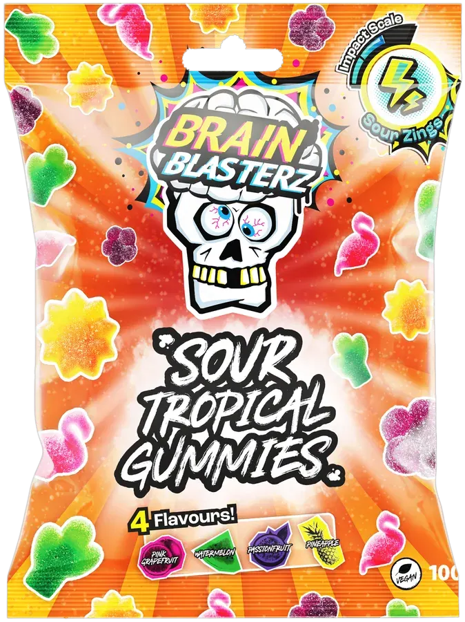 Brain Blasterz Tropical Gummies 100g